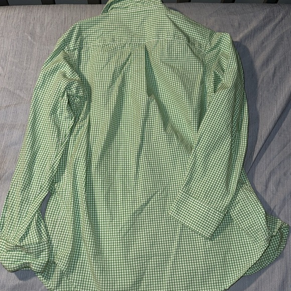 RALPH LAUREN boys green button down shirt size 7 - Picture 3 of 3